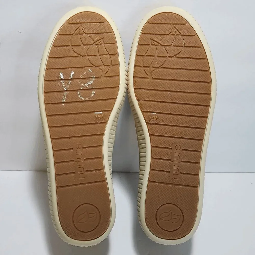 Nurture Brayline Slip On Snake Print Leather Sneakers Shoes Womens Sz 7.5